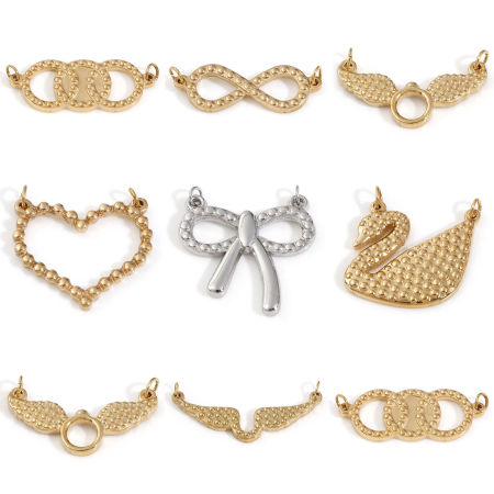 304 Stainless Steel Connectors Charms Pendants