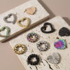Picture of 304 Stainless Steel Valentine's Day Connectors Charms Pendants Round Heart
