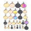 Image de 5 Pcs Pendentif Breloque en 304 Acier Inoxydable Placage sous Vide Rond Cabochon Rapportable