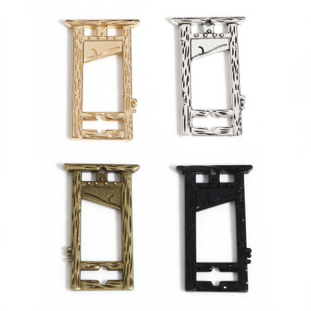 Zinc Based Alloy Halloween Pendants Multicolor Guillotine 3.7cm x 2.2cm