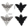 Picture of Zinc Based Alloy Halloween Pendants Multicolor Moth Skull 4.9cm x 4.8cm