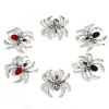 Picture of Zinc Based Alloy Halloween Charms Antique Silver Color Halloween Spider Animal 3.1cm x 2.8cm