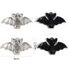 Picture of Zinc Based Alloy Halloween Pendants Multicolor Halloween Bat Animal 4cm x 2.6cm