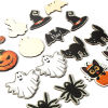 Picture of Natural Wood Halloween Pendants Multicolor