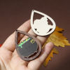 Imagen de Madera Halloween Colgantes Multicolor Gota 5.5cm x 3.4cm, 10 Unidades