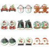 Picture of Natural Wood Christmas Pendants Multicolor
