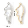 Imagen de Concha + Latón Conectores Dijes Colgantes Ala Oro Real Chapado 26.5mm x 9.5mm, 1 Unidad