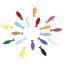 Image de Breloques Sequins Emaillés Double Face en Laiton Couleur Laiton Multicolore Poisson Émail 15mm x 4mm, 10 Pcs