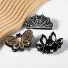 Picture of Acrylic Cute Hair Claw Clips Clamps Multicolor Halloween Bat Animal Halloween Cobweb
