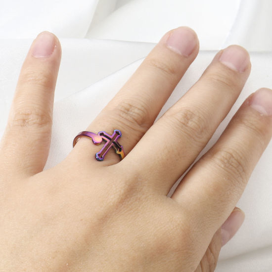 Picture of 304 Stainless Steel Open Adjustable Rings 16.9mm(US Size 6.5)