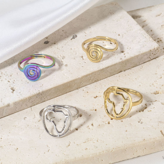 Picture of 304 Stainless Steel Open Adjustable Rings 16.9mm(US Size 6.5)