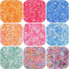 Imagen de Vidrio Cuentas para la Fabricación de Joyas con Dijes de Bricolaje Multicolor 4mm, Agujero: Aprox 2mm, 10 Gramos (Aprox 14 PCs/Gramo)