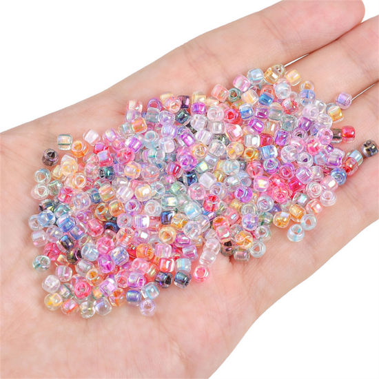 Picture of Glass Triangle Seed Beads For DIY Jewelry Making Multicolor