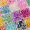 Imagen de Vidrio Cuentas para la Fabricación de Joyas con Dijes de Bricolaje Multicolor 4mm, Agujero: Aprox 2mm, 10 Gramos (Aprox 14 PCs/Gramo)