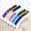 Image de Perles pour DIY Fabrication de Bijoux en Acrylique Multicolore Rond Brillant Paillettes Env. 8mm Dia, Trou: env. 1.5mm, 100 Pcs