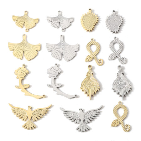 304 Acciaio Inossidabile Charms 1 Pz