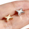 Imagen de Latón Sencillo Cuentas para la Fabricación de Joyas con Dijes de Bricolaje Multicolor Estrella de cuatro puntos 5 Unidades