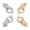Picture of Brass Magnetic Clasps Coffin Carved Pattern Multicolor
