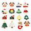 Picture of Zinc Based Alloy Christmas Charms KC Gold Plated Multicolor Enamel