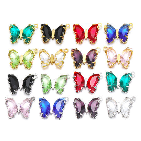 304 Stainless Steel Charms Butterfly Animal 12.5mm x 10mm