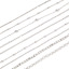 Picture of 304 Stainless Steel Link Chain For Handmade DIY Jewelry Making Findings Silver Tone 1 Roll (Approx 3 M/Roll)