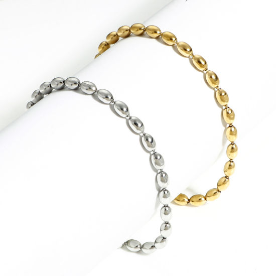 Imagen de 304 Acero Inoxidable Cadenas Bola Pulseras Con Broche de Langosta y Extensor Cadena 17cm longitud, 1 Unidad