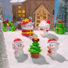 Bild von Harz Niedlich Mikrolandschafts-Miniaturdekoration Bunt Weihnachten Schneemann 1 Stück
