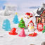 Immagine di Resina Carino Decorazione in Miniatura Micro Paesaggio Multicolore Albero di Natale 1 Pz
