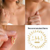 Picture of 304 Stainless Steel Charms Heart With Jump Ring 10mm Dia.