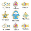 Picture of 316 Stainless Steel Charms Multicolor Shell Fish Enamel