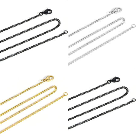 Picture of Wholesale Curb Link Chain Necklace, 304 Stainless Steel, Unisex Stylish Minimalist Gift Jewelry For Retailer