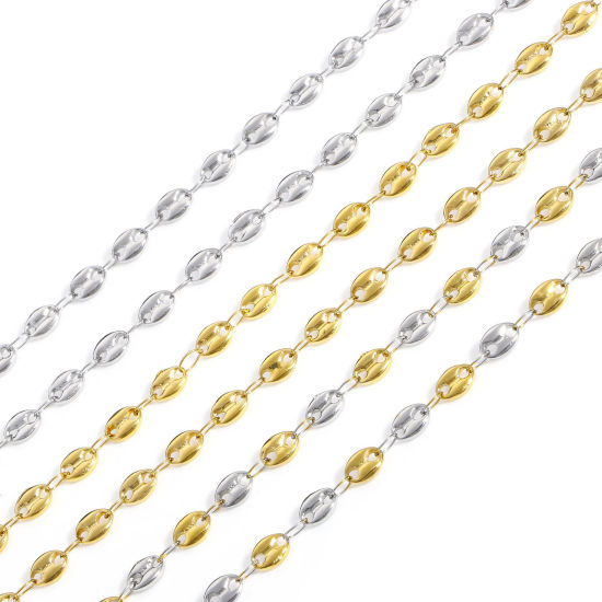 Image de 1 Pièce Collier Chapelet de Perles de Prière Chaîne de Nez de Cochon en 304 Acier Inoxydable Religieux Croix Sainte Vierge Marie 50cm Long