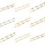 Imagen de 1 Unidad 304 Acero Inoxidable Religión Cadena de Eslabones Hechos a Mano Collares Palma Mal de ojo Chapado en Oro Esmalte 45cm - 44cm longitud, Cadena: 6mm