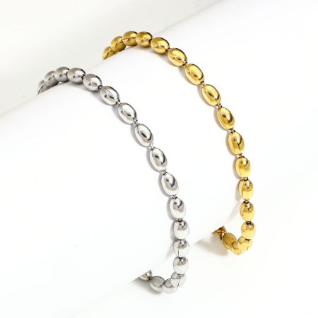 304 Edelstahl Kugelkette Kette Armband 17cm lang, 1 Strang