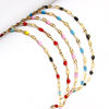 Picture of 304 Stainless Steel Enamel Lips Chain Bracelets Gold Plated With Lobster Claw Clasp And Extender Chain 17.5cm(6 7/8") long