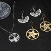 Picture of Iron Based Alloy Filigree Stamping Pendants Multicolor Hollow