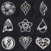 Picture of Iron Based Alloy Filigree Stamping Pendants Multicolor Hollow