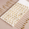 Picture of 304 Stainless Steel Link Cable Chain Bracelets Gold Plated With Lobster Claw Clasp And Extender Chain 18cm(7 1/8") long