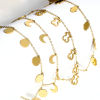 Picture of 304 Stainless Steel Link Cable Chain Bracelets Gold Plated With Lobster Claw Clasp And Extender Chain 18cm(7 1/8") long