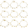 Picture of 304 Stainless Steel Link Cable Chain Bracelets Gold Plated With Lobster Claw Clasp And Extender Chain 18cm(7 1/8") long