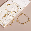 Picture of 304 Stainless Steel Link Cable Chain Bracelets Gold Plated With Lobster Claw Clasp And Extender Chain 18cm(7 1/8") long