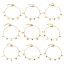 Picture of 304 Stainless Steel Link Cable Chain Bracelets Gold Plated Multicolor Rhinestone With Lobster Claw Clasp And Extender Chain 18cm(7 1/8") long