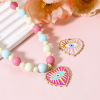 Picture of Zinc Based Alloy Religious Charms Gold Plated Multicolor Heart Evil Eye Enamel 28mm x 27mm