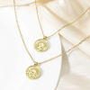Picture of Brass Charms 18K Real Gold Plated Sun 22.5mm x 17.5mm