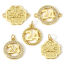 Immagine di 1 Pz Ottone Anno Charms 18K Vero Oro Placcato Lettere " 24 "