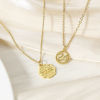 Picture of Brass Year Charms 18K Real Gold Plated Message " 24 "