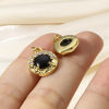 Picture of Brass Charms 18K Real Gold Plated Imitation Gemstones