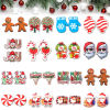 Imagen de 10 Unidades Madera Navidad Colgantes Multicolor