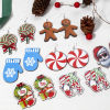 Imagen de 10 Unidades Madera Navidad Colgantes Multicolor