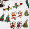 Imagen de 10 Unidades Madera Navidad Colgantes Multicolor